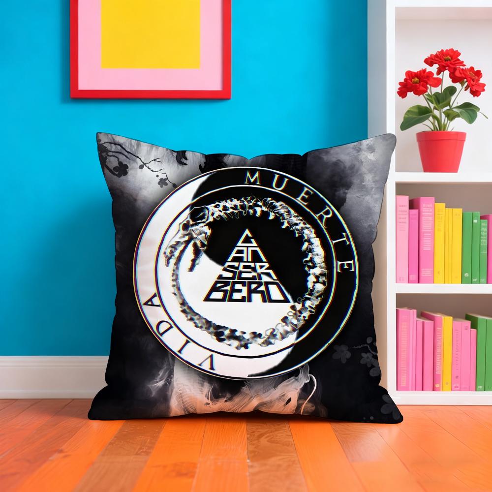 CCanserbero Singer Pillow Case Cushion Cover Soft EasyWash Pillow Case Versatile For Couch Bed Travel And Office