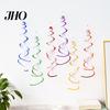 Фольгированные Украшения для Вечеринки 6 шт. Спиральные Подвески Серпантин Подвесной Пластиковый Серпантин Нетоксичный Декор Двуххвостый Потолочный Вихрь Безопасно Для Детей