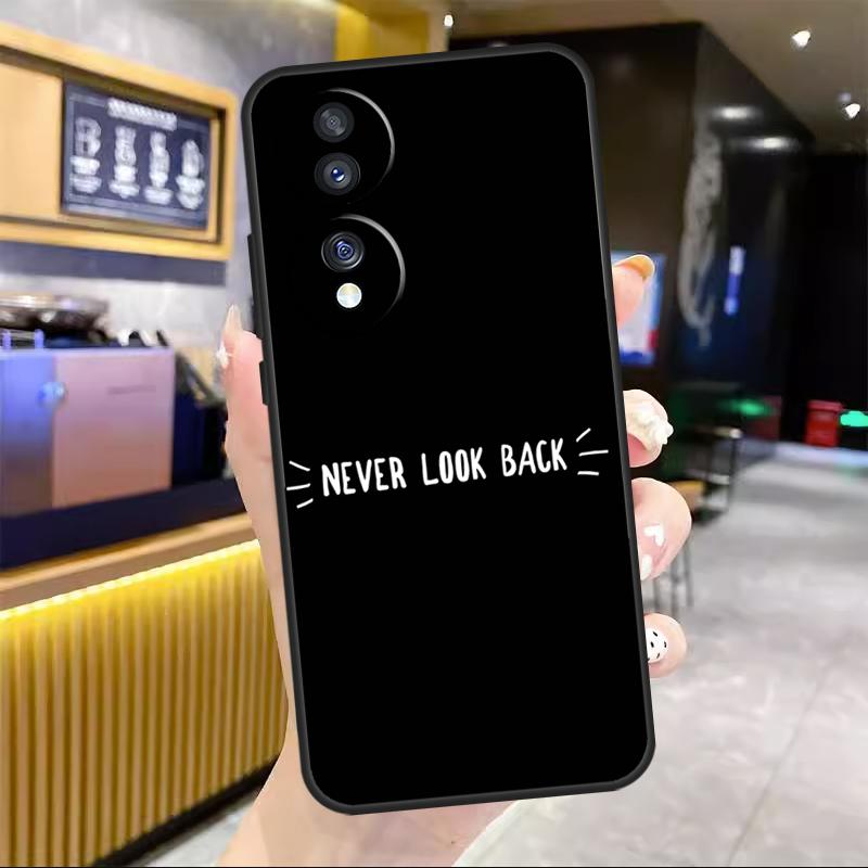 Простой минималистичный черный чехол с цитатой для Honor Magic 8 7 6 5 Lite Для Honor 200 400 Pro 50 70 90 X8c X8b X9a X9b X9c Win RT