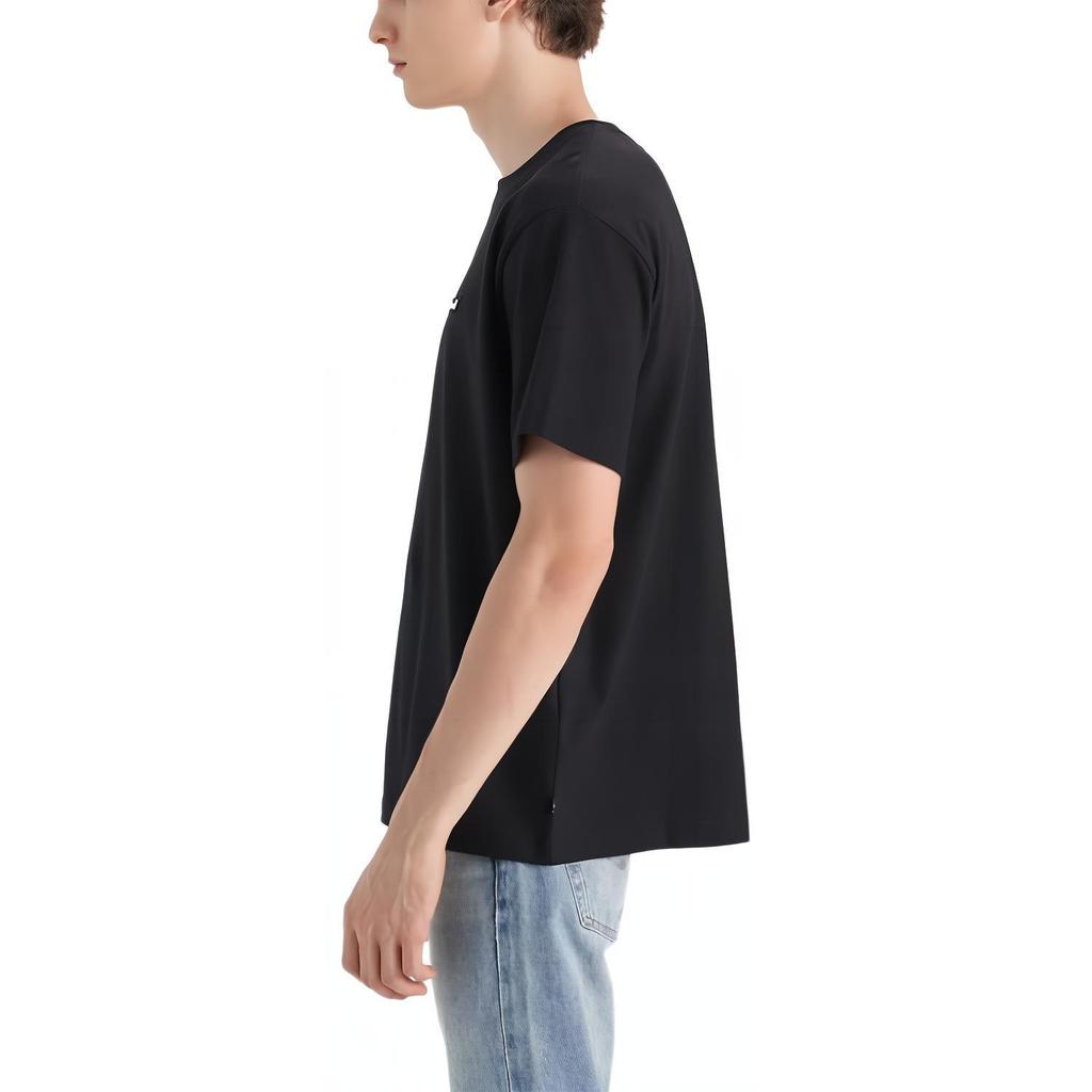 Мужская футболка Levis Plain Minimalist с круглым вырезом и коротким рукавом, топы, черный 001AN-0001