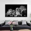 Лев черно-белый художественный декор для гостиной, постер, фон, настенная живопись, HD печать на холсте, холст, живопись