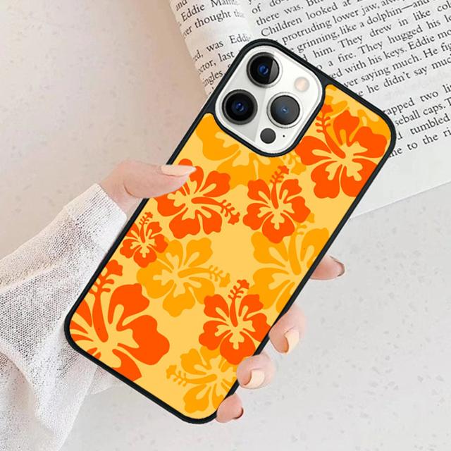 Тропический узор Алоха с Гибискусом Чехол для Телефона для iPhone 17 Air 16 15 11 13 14 Pro Max 12 Plus Max Fundas