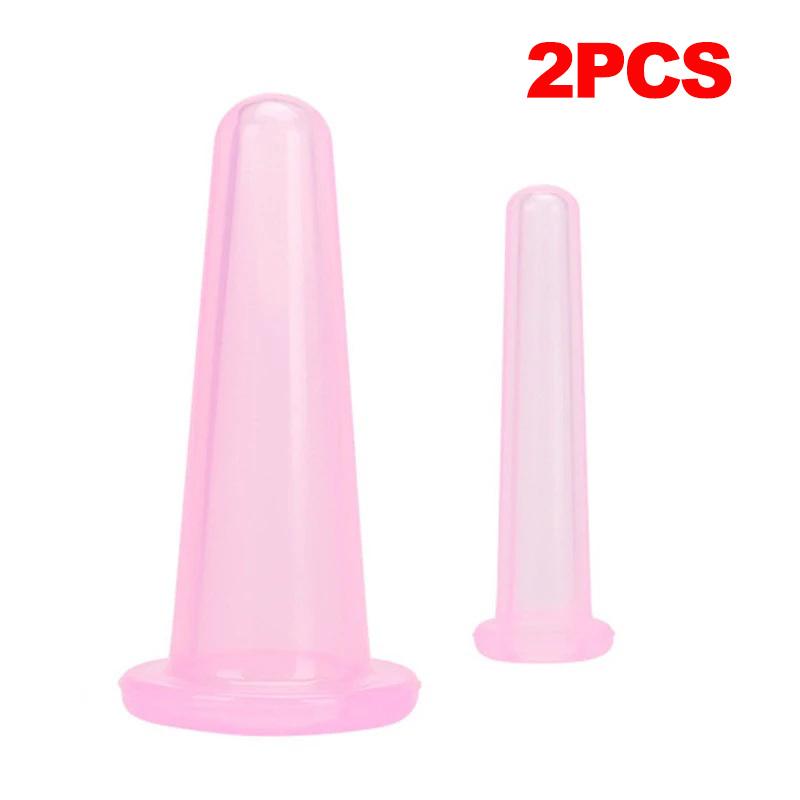 Kell 2x силиконовые чашки для лица, лица и глаз, массажные чашки с вакуумным присасыванием и лифтингом