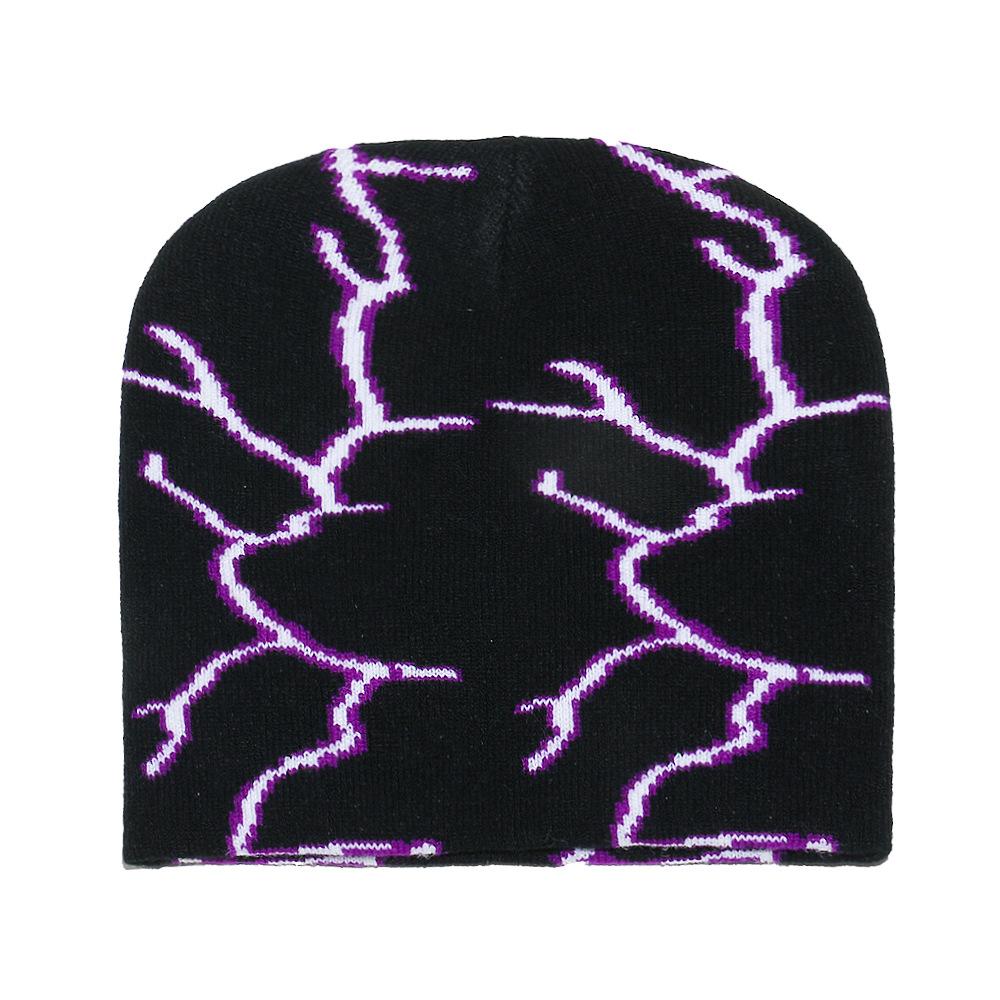 Beanie autumn and winter wool hat rose sunflower flower jacquard knitted hat pullover hat women