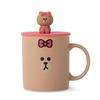 Chocolate Basic Mug Cup Cover Set 330 Ml