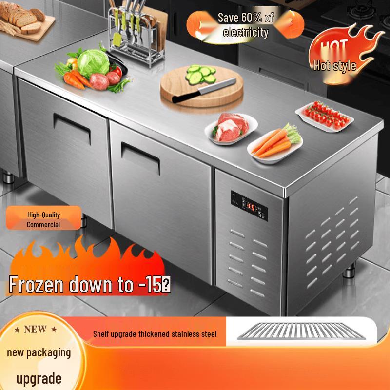 Ying Tang 100cm Commercial Dual Zone Refrigerator Freezer
