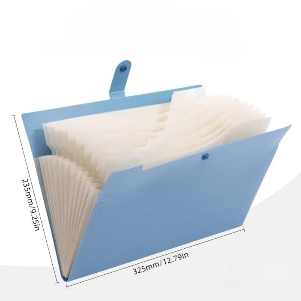 A4 Size Expandable Folder Macaron Color Classification File Folder Document Storage