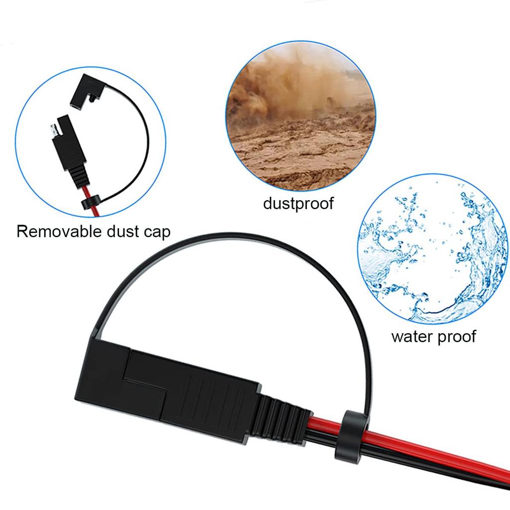 Liwinting SAE Connector Cable Automotive Extension Wire SAE to SAE