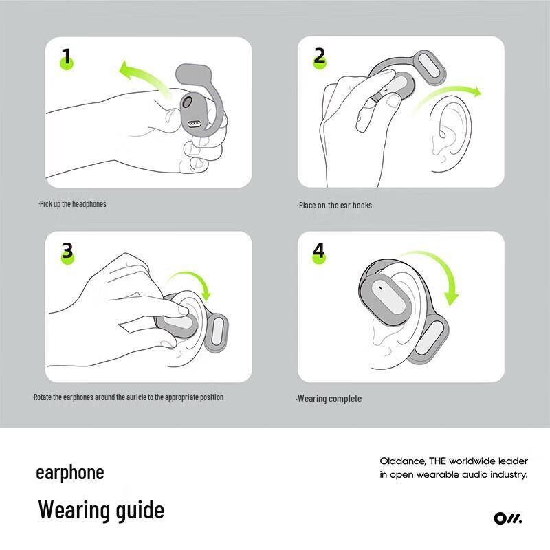 Oladance OWS2 Open-Ear Wireless Headphones