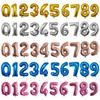 New 16/32/40 Inch Big Size Rose Gold Sliver Digital Number Figure Foil Balloons Kids Adult Birthday Party Decoration Supplies Ba