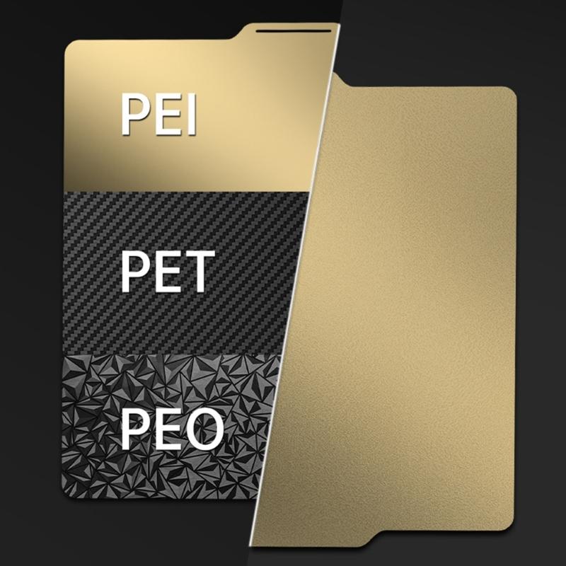 Double Side Build Plate Texture PEI Smooth PEO PET PEI Texture 256x256mm Spring Steel Sheet for Bambu Lab X1/P1P