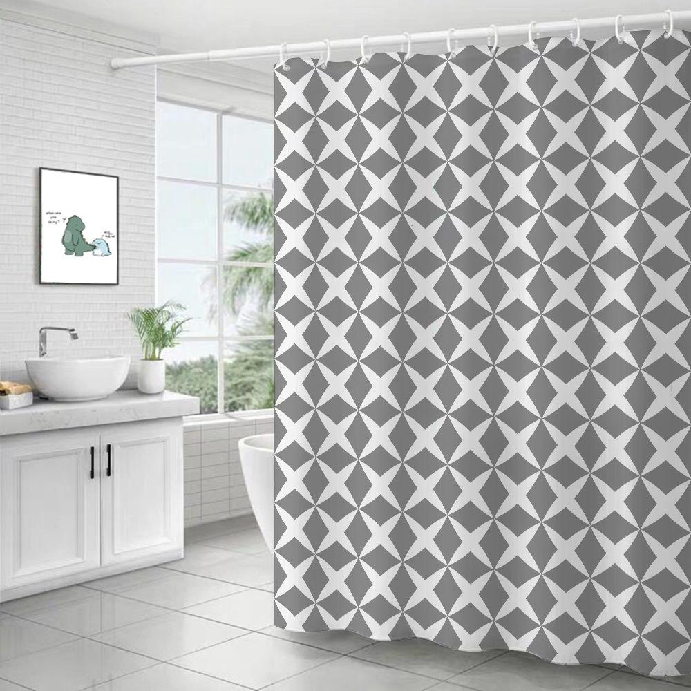 JINRUN утолщенная водонепроницаемая занавеска для ванной комнаты, устойчивая к плесени, занавеска для душа, занавеска для душевой перегородки, занавеска для душа, занавеска для ванной комнаты, бесплатная перфорация