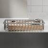 Silver Cutlery Drying Rack Large Capacity Cutlery Storage Basket  for Kitchen