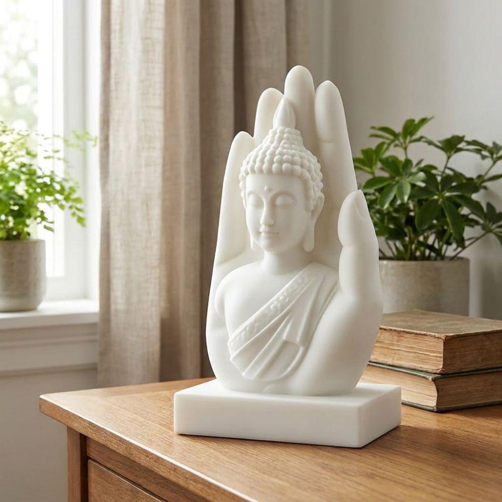 3D Printing Palm Buddha Statue Handheld Buddha Sculptures Buddha-in-Palm Statue Living Room