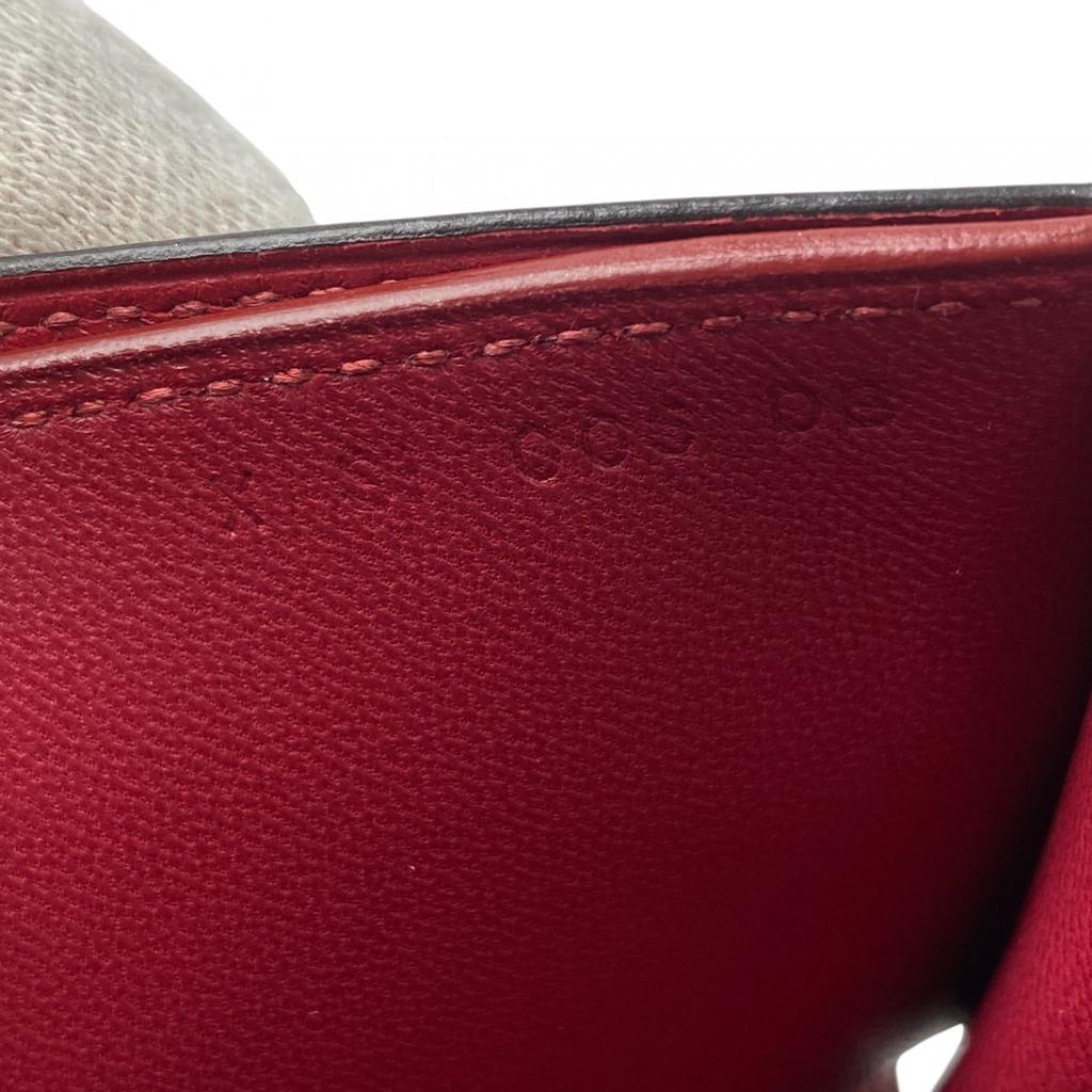 Подержанный кошелек HERMES Красная серия Evercolor Женский