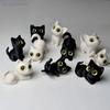3D-печатные ornaments с большими глазами, мини-статуэтки кошек, миниатюрные милые котята, поделки для микро-ландшафтов, маленькие ornaments, украшение для рабочего стола