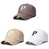 Letter P Embroidery Baseball Cap Adjustable Sun Protection Gifts Breathable