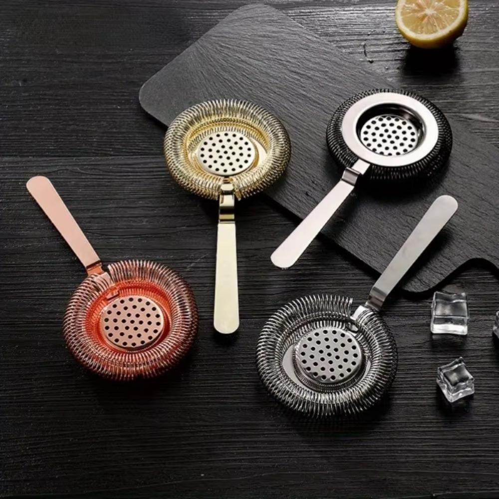 Stainless Steel Cocktail Strainer Detachable Mesh Filter Drinkware Wine Filter Kitchen