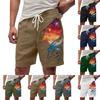 Мужские летние большие повседневные свободные спортивные брюки пляжные шорты