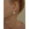Flat Heart Color Earring Ec1350