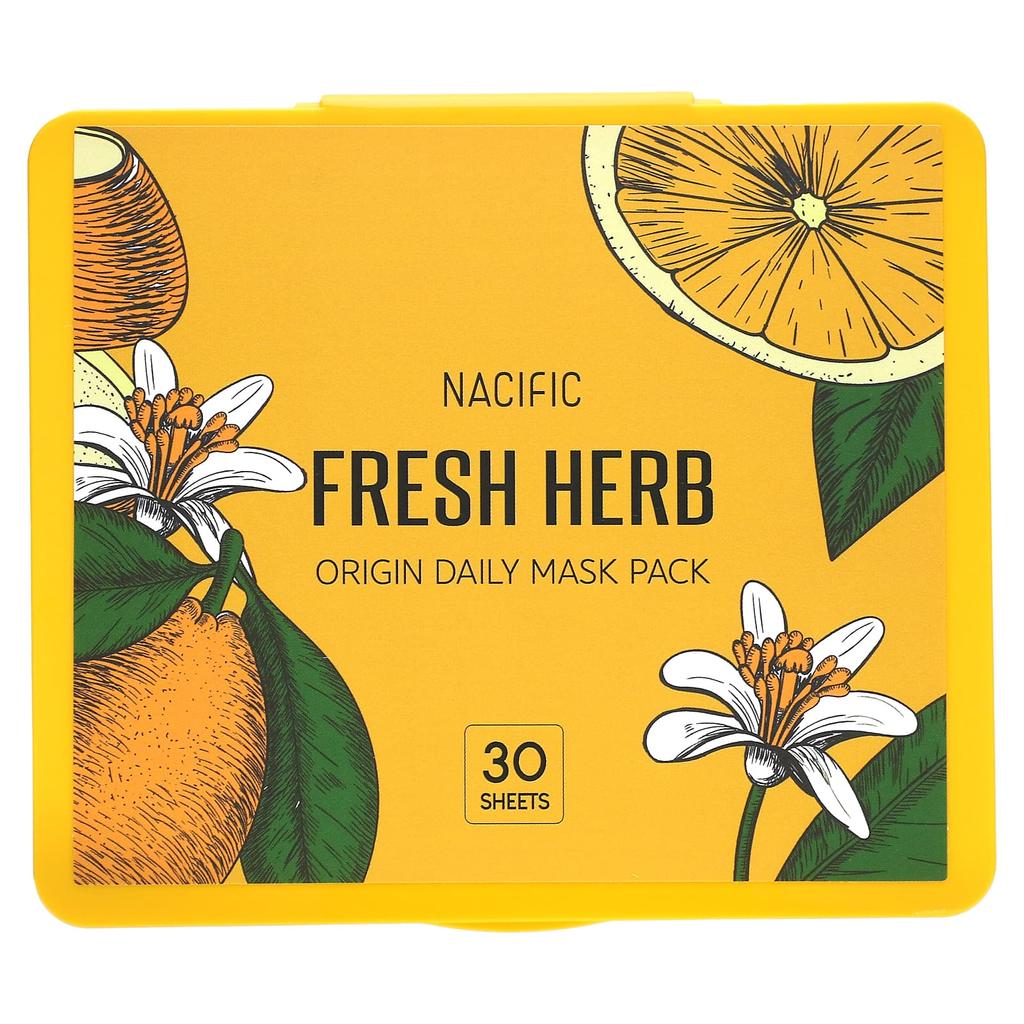 NACIFIC Fresh Herb, Origin Daily Beauty Mask Pack, 30 тканевых масок, 330 г (11,6 унций)