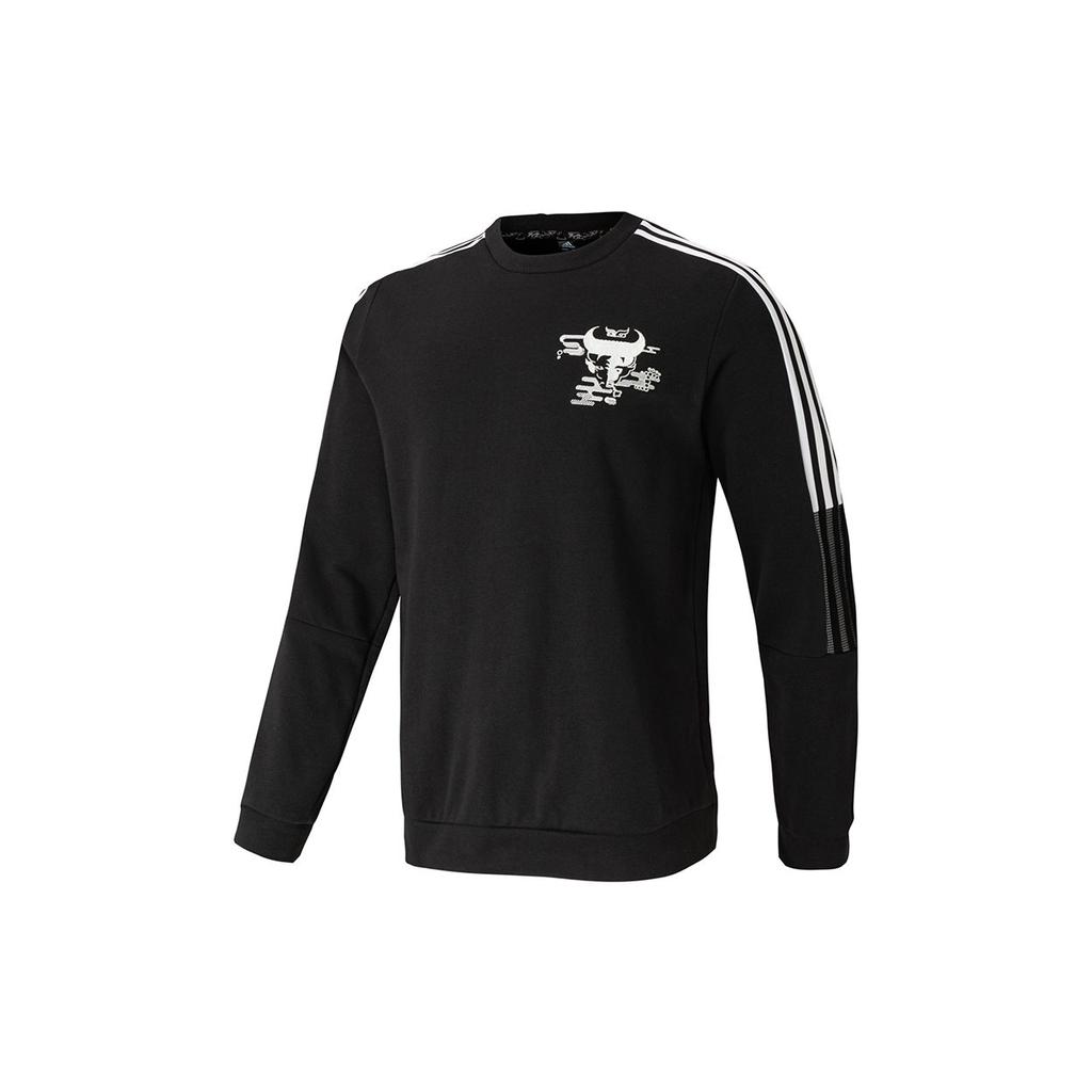 adidas Коллекция CNY Толстовки Мужские Черные С Круглым Вырезом Умеренные Обычные GL0046