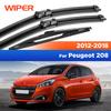 Для Peugeot 208 2012-2018 2013 2014 2015 2016 2017 Дворники Передние и Задние Щетки Стеклоочистителя Лобового Стекла Оконные Щетки 26"16"14"