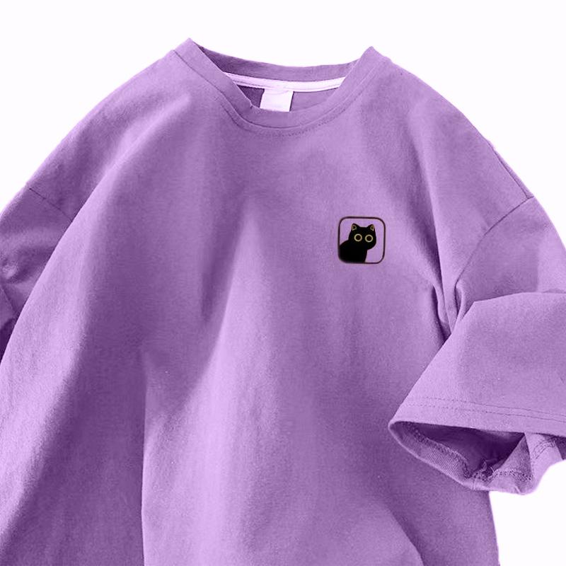 Футболка из хлопка с коротким рукавом, женская, свободная, модная, со средним рукавом, летняя, винтажная футболка