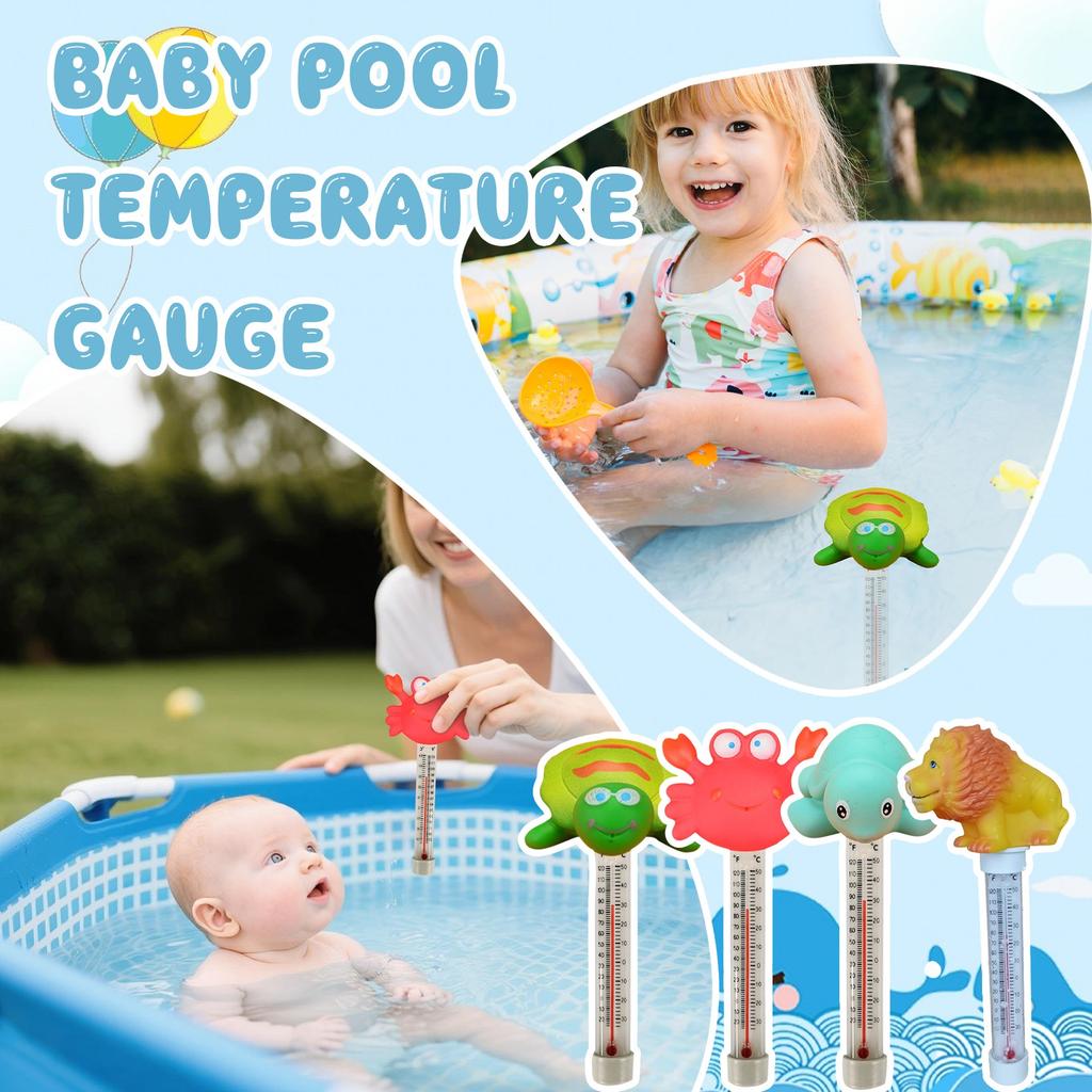 Cartoon Animals Swimming Pool Float Temperature Measurement 3ml