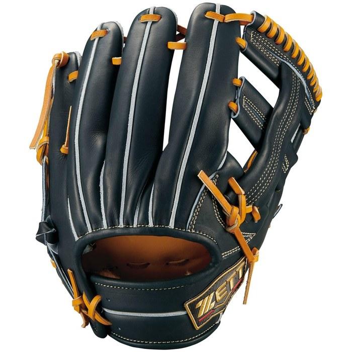 ZETT Prostatus SE Hard Baseball Glove Yoshikawa Naoki Type Second/Short Right Hand Black/Brown Size 4 Made in Japan BPROG2