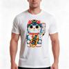 Unlucky Skater Tshirt Summer Casual Cotton Tee Oversized Streetwear Tops Vintage Graphic Print Loose Fit Short Sleeve