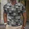 Мужская футболка поло с коротким рукавом, топы с 3D-принтом, модные, из полиэстера, дышащие, удобные, футболки поло