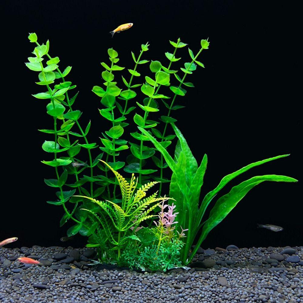 Plastic Aquatic Plants Lifelike Artificial Water Grass Underwater Plants Home Decorations