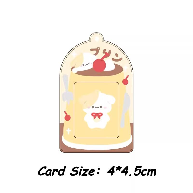 Новинки Милые фоторамки с животными Кавайный пудинг держатель для фотокарточек 2 дюйма K-pop рукава для фотокарточек INS стиль оригинальный дизайн