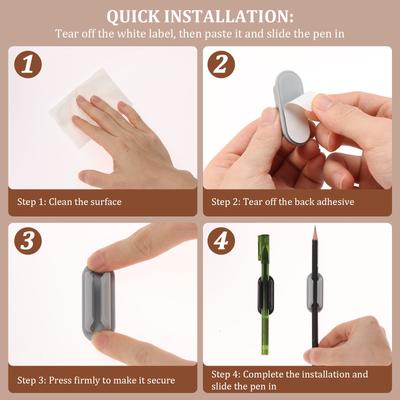 Письменные принадлежности – Самоклеющиеся держатели ручек