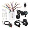 48V 350W Electric Bike Conversion Controller Kit Brush Speed Motor Controller Thumb Throttle Handlebar Kit