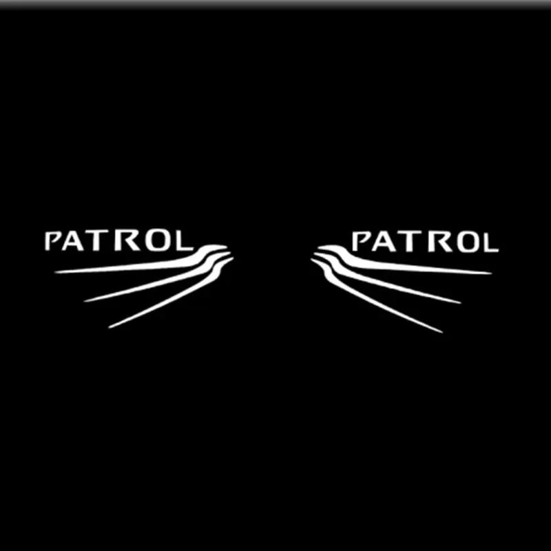 2 шт. Светодиодный логотип, приветственный свет в дверь автомобиля для Patrol Y62 2010-2021, автомобильные аксессуары, лазерный проектор, эмблема, тень, автомобильный свет