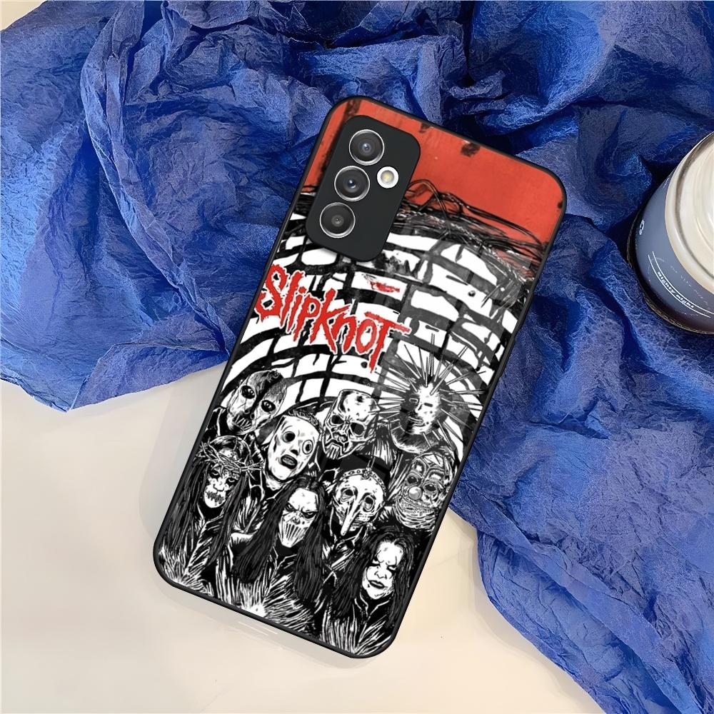 Чехол для телефона S-Slipknot Популярная группа для Samsung S25 S24 S30 S21 S23 S20 S22 Fe S10 E S9 Note 20 Pro Ultra Plus стеклянная крышка