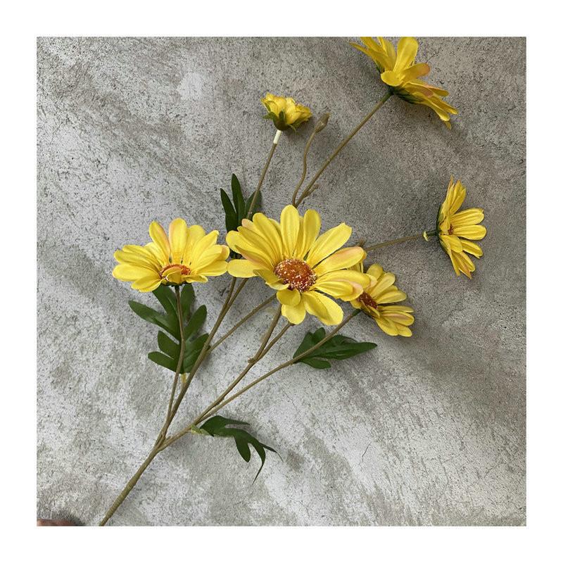 Искусственный шелковый цветок 'Маргаритка' для свадебной дорожки и модных домашних украшений