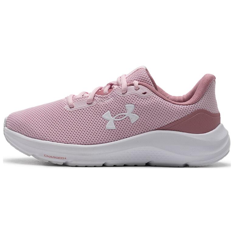 Under Armour Charged Pursuit 4 Comfortable Versatile Durable Breathable Lightweight Low-Top Casual Running Shoes Women Sneaker Pink 3028261-647