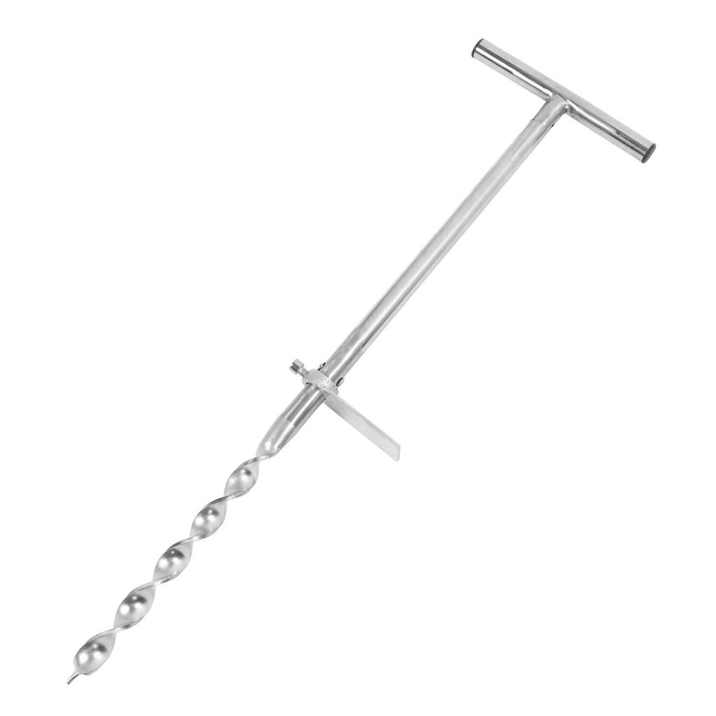 Набор для отбора проб почвы из керна, почвенный зонд из нержавеющей стали с Т-образной рукояткой и 2 пакетами для образцов для необработанных и не сухих почв