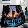 1PC Re Zero Patterned Flannel Blanket Suitable For All Seasons For Home Decor Warmth And Comfort Gifts Holiday Present