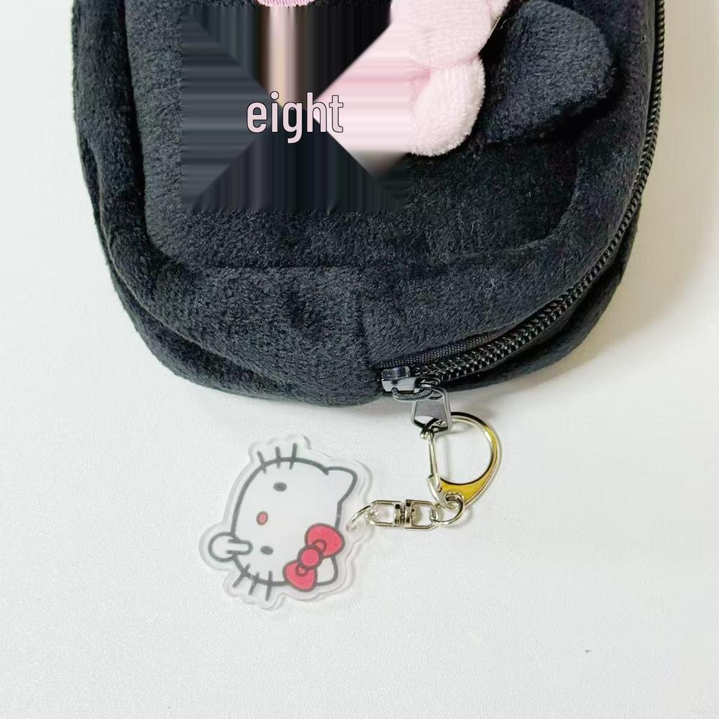 Плюшевая пенал Hello Kitty - Милый японский стиль Мультяшные канцелярские принадлежности и сумка для макияжа