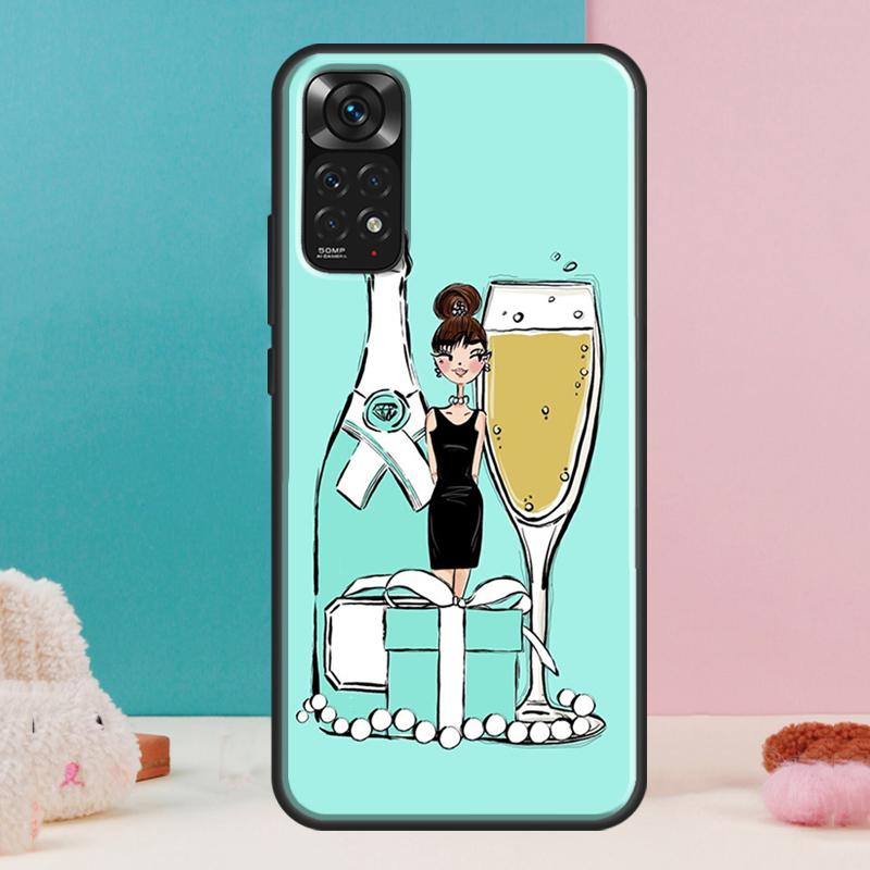 Чехол 'Девушка из Нью-Йорка' для Xiaomi Redmi Note 14 13 Pro 12 11 9 10 9S 10S 11S 12S Redmi 14C 13C 10C 12C