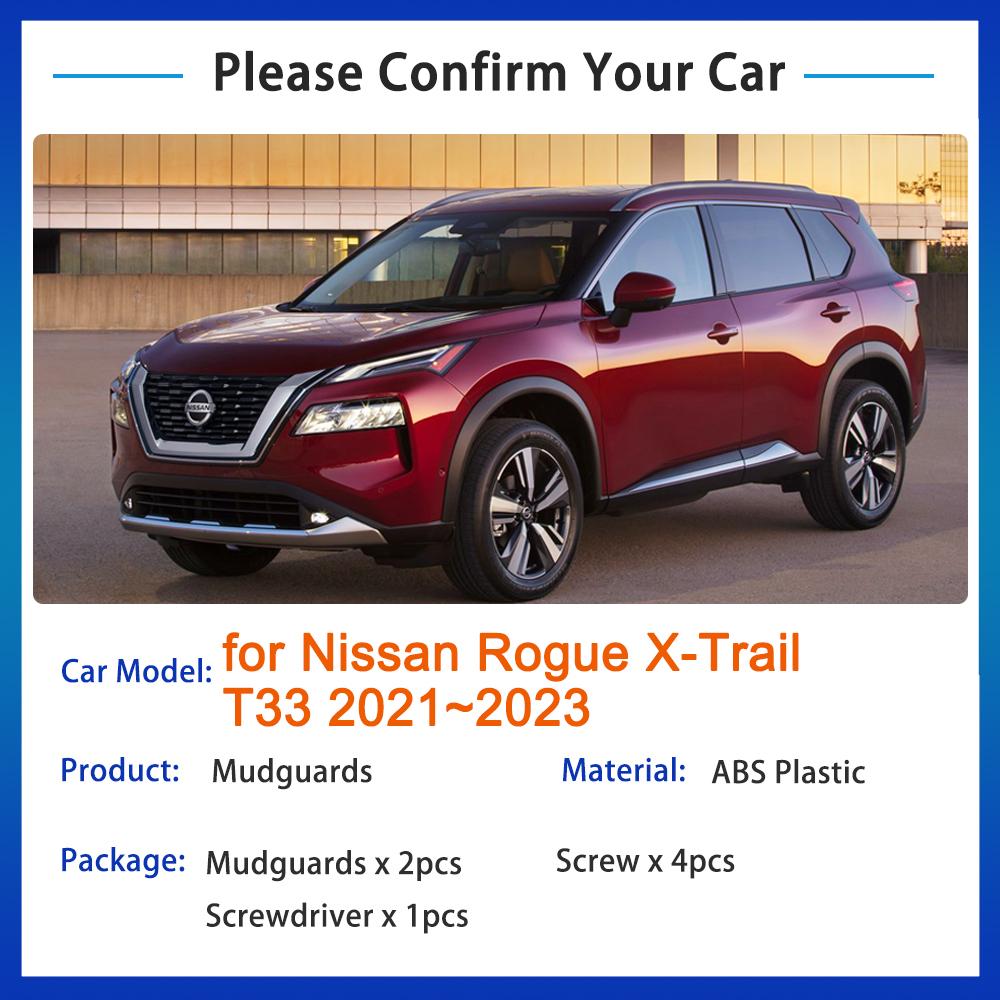4x для Nissan Rogue XTrail T33 X-Trail X Trail ~ 2023 2022, брызговики, брызговики, передние и задние аксессуары для расклешенных крыльев