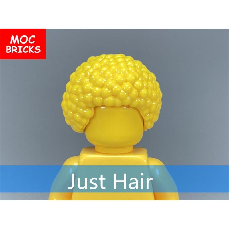 10 шт./лот Кирпичики MOC Мужские прически Модель Фигурка Игрушка Детские Образовательные Строительные Блоки Собранные Игрушки