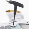 Inline Skates T Handle Wrench Skateboard Tool Maintenance Portable Non Slip Screwdriver Reliable