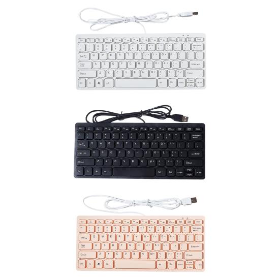 Мини-проводная клавиатура, процесс матирования клавиш, 78 легких и эргономичных клавиш, подключи и играй