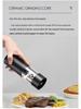 Электрическая мельница для перца с USB-зарядкой, регулируемая степень помола, автоматическая кухонная мельница для черного перца и морской соли.