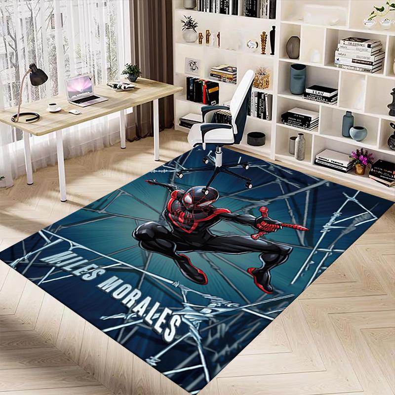 Spiderman Miles Morales Carpet For Playroom Bedroom Living Room Sofa Home Decorkids Game Area Rug Nonslip Floor Mat